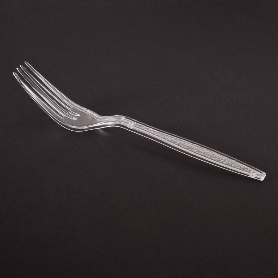 Visions Heavyweight Clear Plastic Fork 100 / Pack
