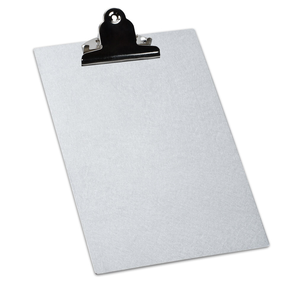 8 1/2" x 14" Menu Solutions ALSIN814CLIP Single Panel Aluminum