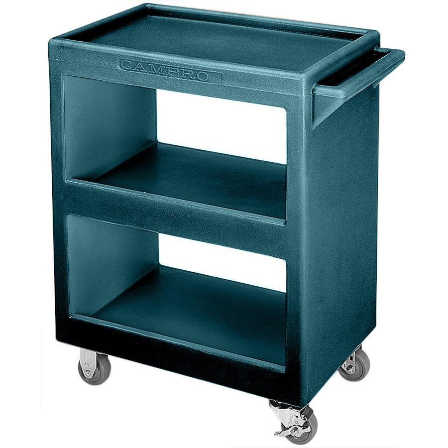 Cambro BC2254S192 Granite Green Three Shelf Service Cart 28" x 16" x