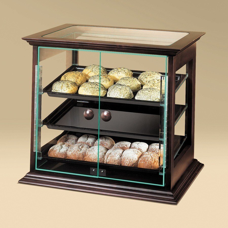 CalMil 284S52 Westport Three Tier Wood Frame Display Case with Dual