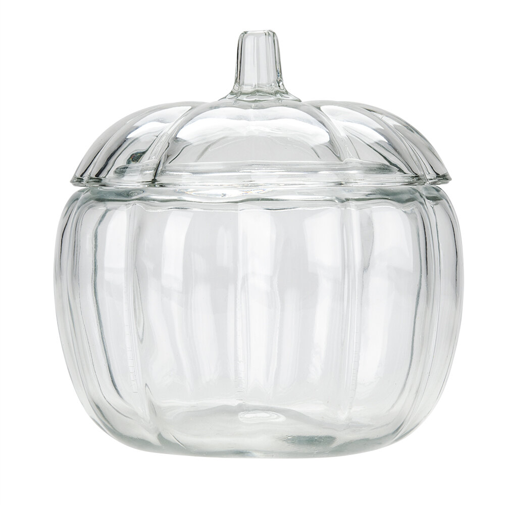 Anchor Hocking 85623R9 2.2 qt. Pumpkin Jar with Lid