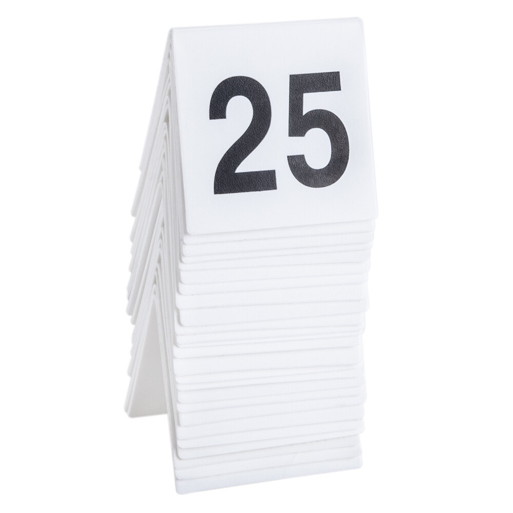 get num 1 25 table tent number set numbers 1 through 25 table number tents