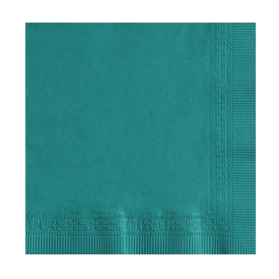 Choice 10" x 10" Customizable Teal 2Ply Beverage / Cocktail Napkins