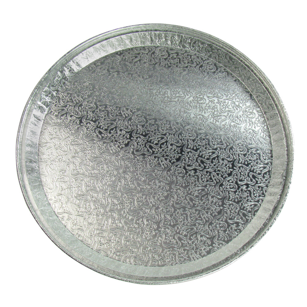 Durable Packaging 18FT 18" Round Foil Catering Tray 50 / Case