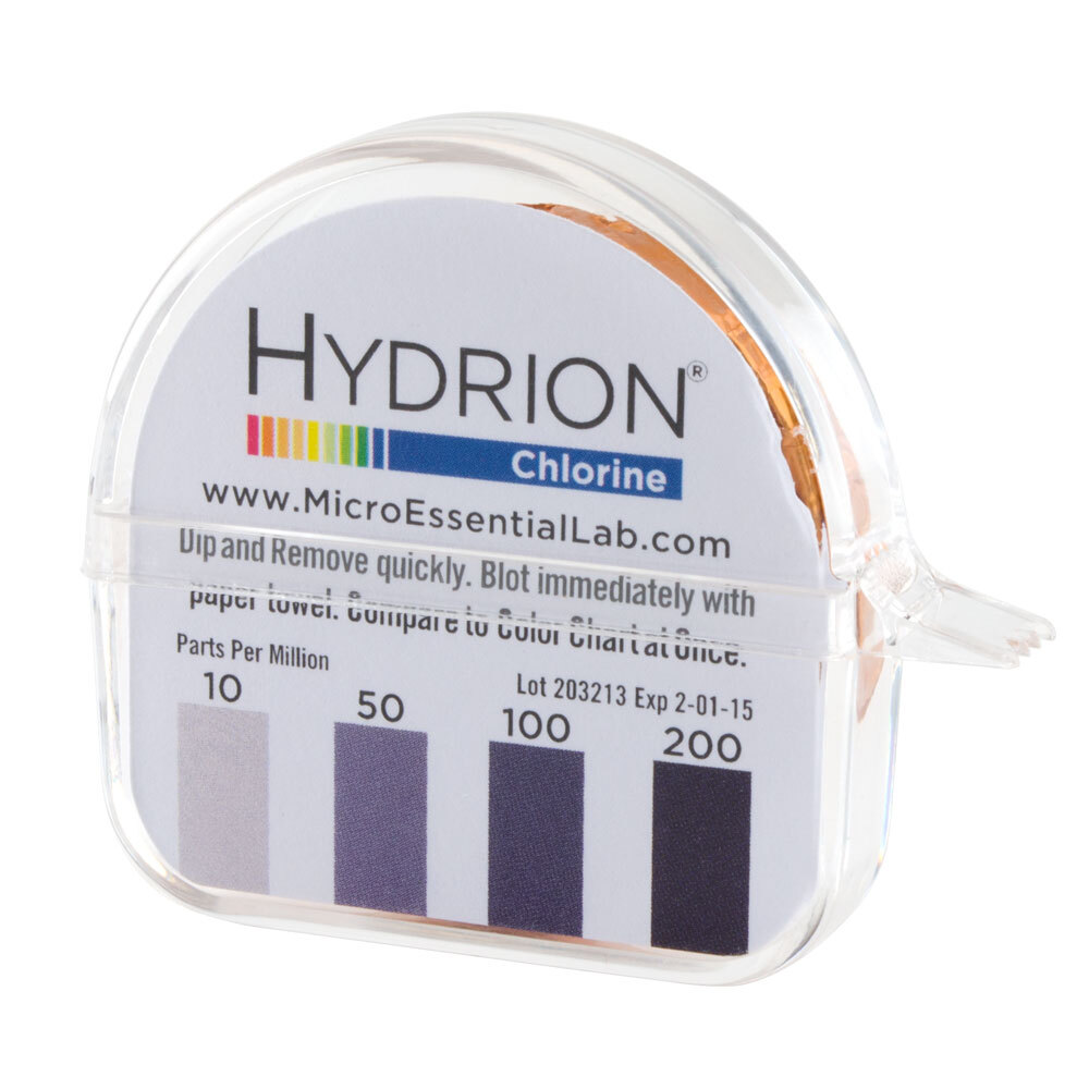 Hydrion CM240 Chlorine Test Paper Dispenser 10200ppm