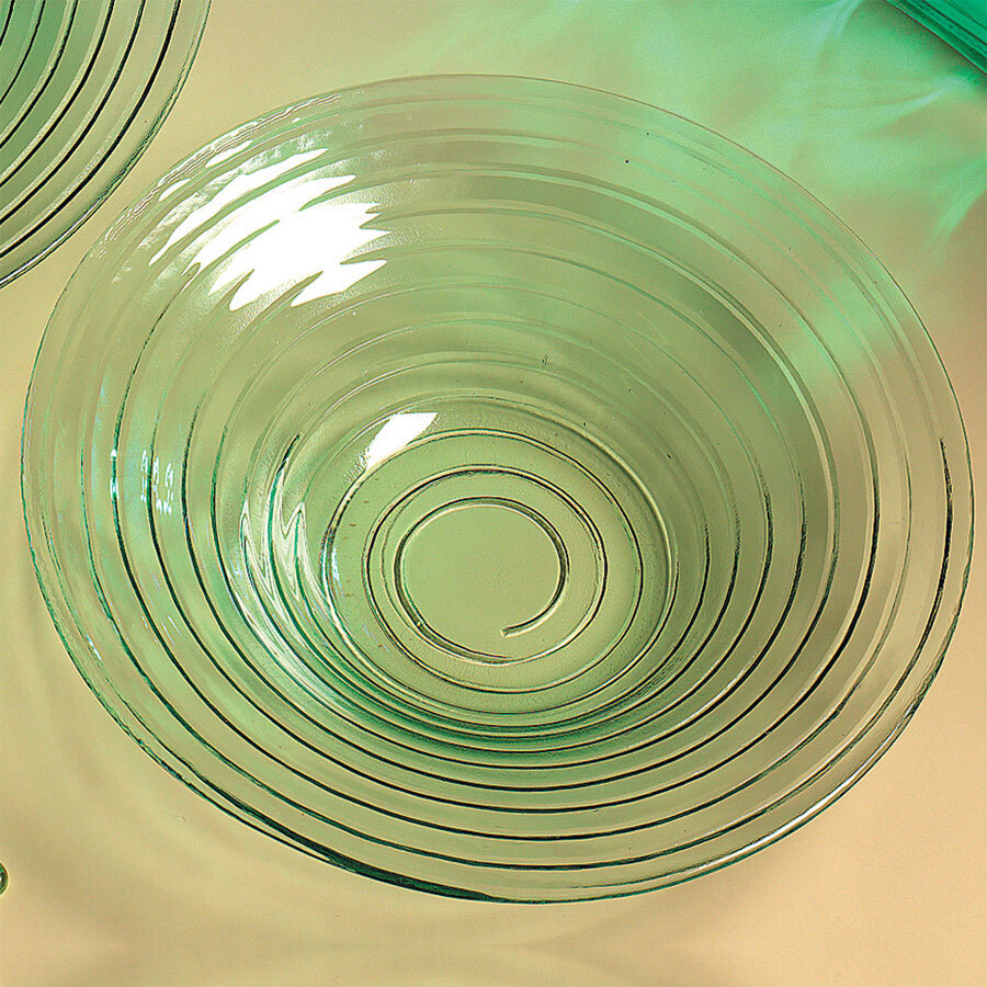 American Metalcraft GBG14 98 oz. Glacier Recycled Green Glass Bowl