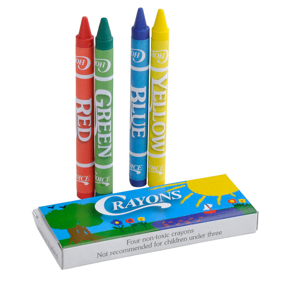 Choice 4 Pack Kids Restaurant Crayons 100 Packs / Box
