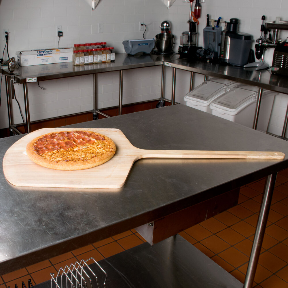 20" x 21" Wooden Pizza Peel with 21" Handle
