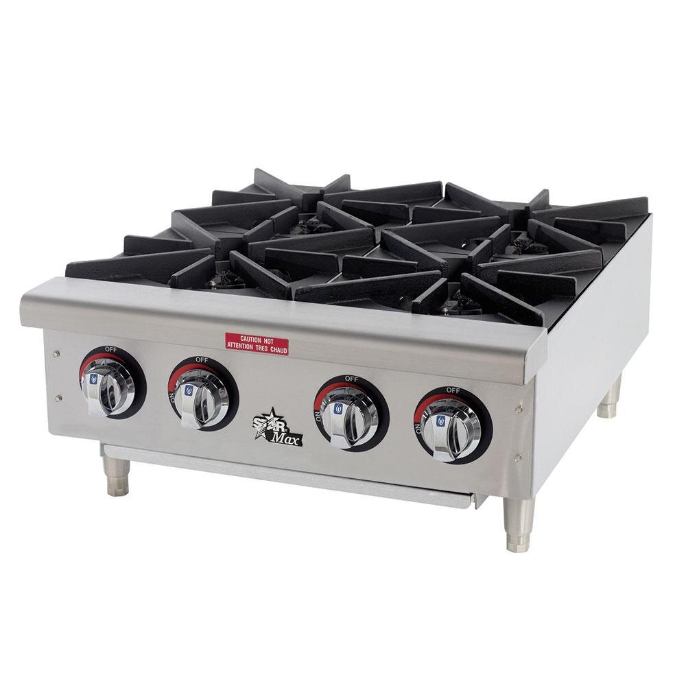 Star Max 604HF 24" 4 Burner Countertop Gas Range / Hot Plate 100,000 BTU