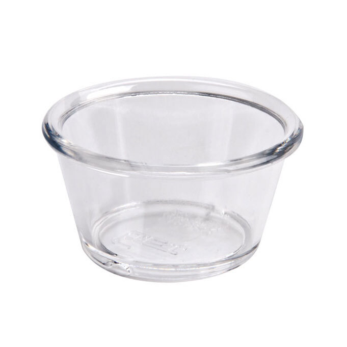 GET ER025CL Clear 2.5 oz. Smooth Plastic Ramekin 12 / Pack