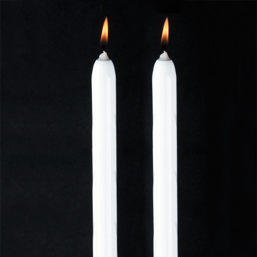 Will & Baumer 12" White Chace Candle 2/Pack
