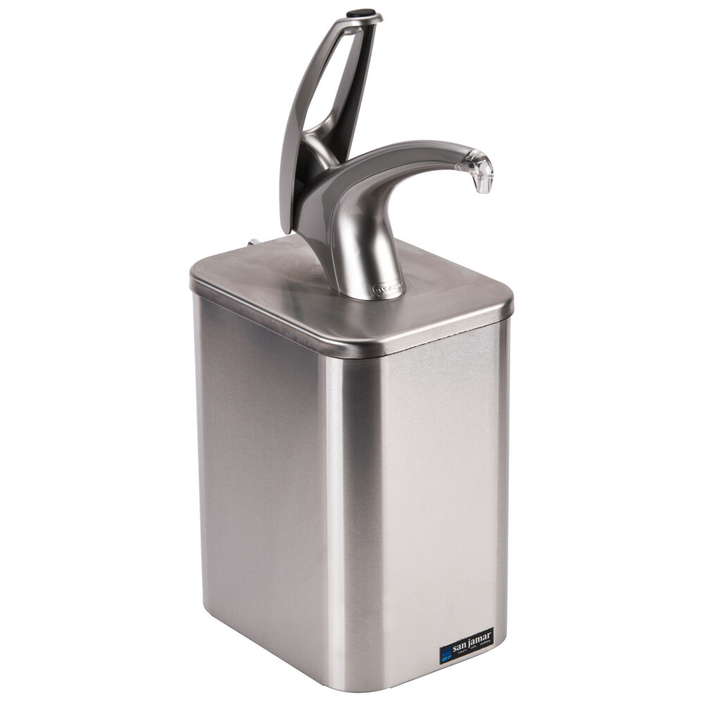 San Jamar P4900 FrontLine Universal Countertop Condiment Pump Dispenser