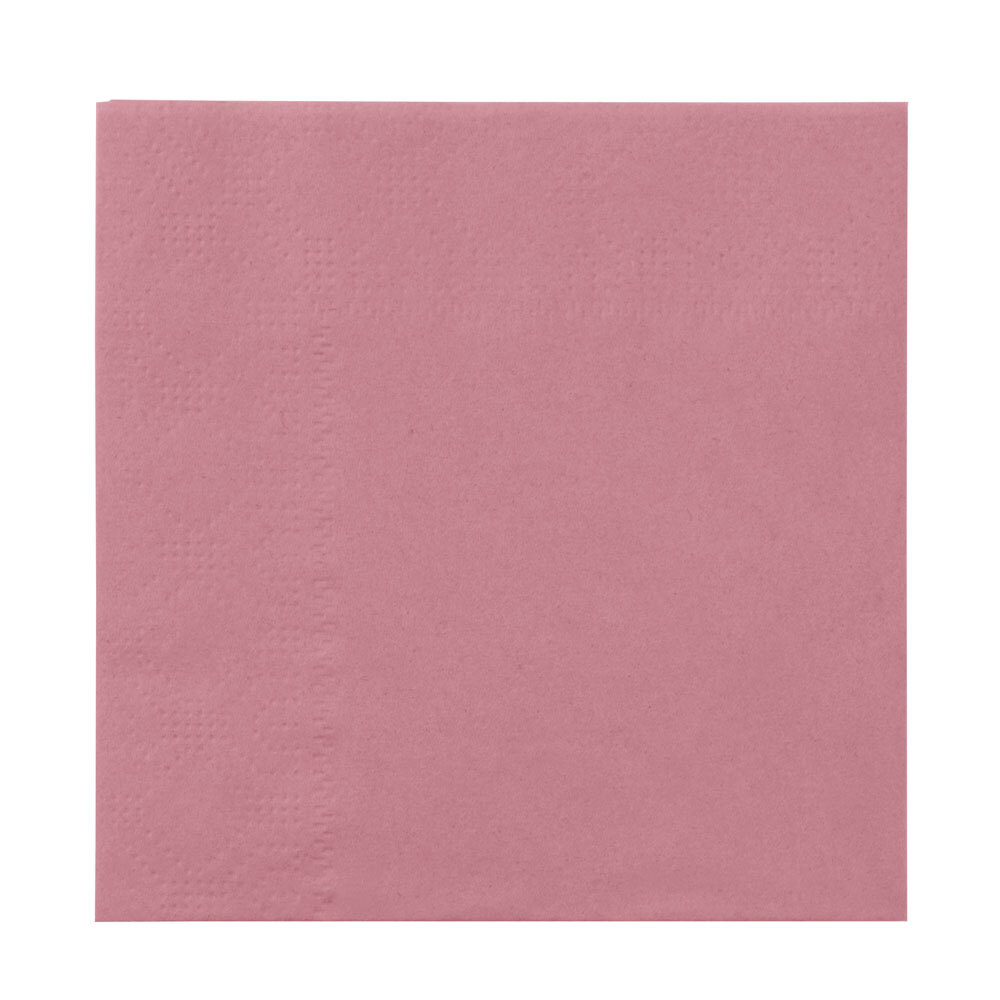 Hoffmaster 180325 Dusty Rose Beverage / Cocktail Napkin 250 / Pack