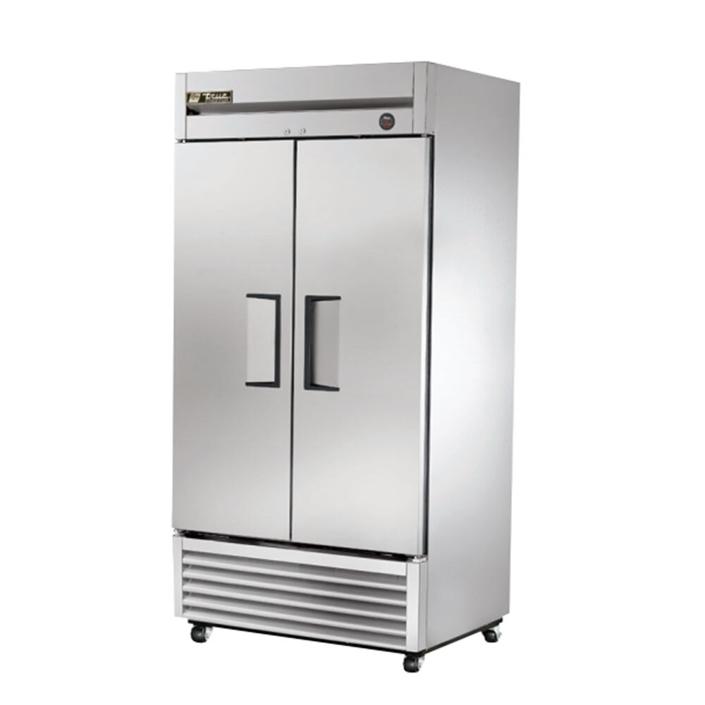 True T35F 40" Two Section Solid Door Reach in Freezer 35 cu. ft.