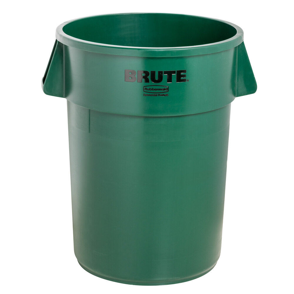 Rubbermaid FG264300DGRN BRUTE 44 Gallon Green Trash Can
