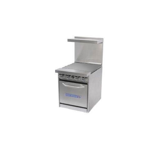 Bakers Pride Restaurant Series 24BP0BG24S20 Gas Range with Space