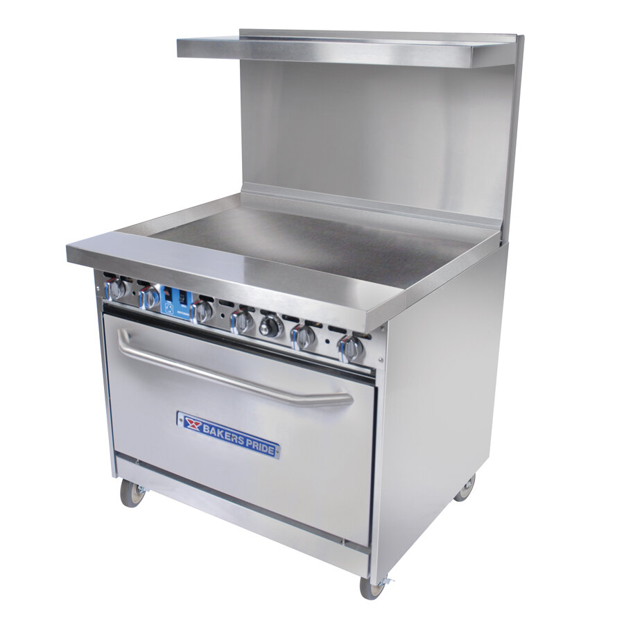 Bakers Pride Restaurant Series 36BP0BG36S30 Gas Range with Standard