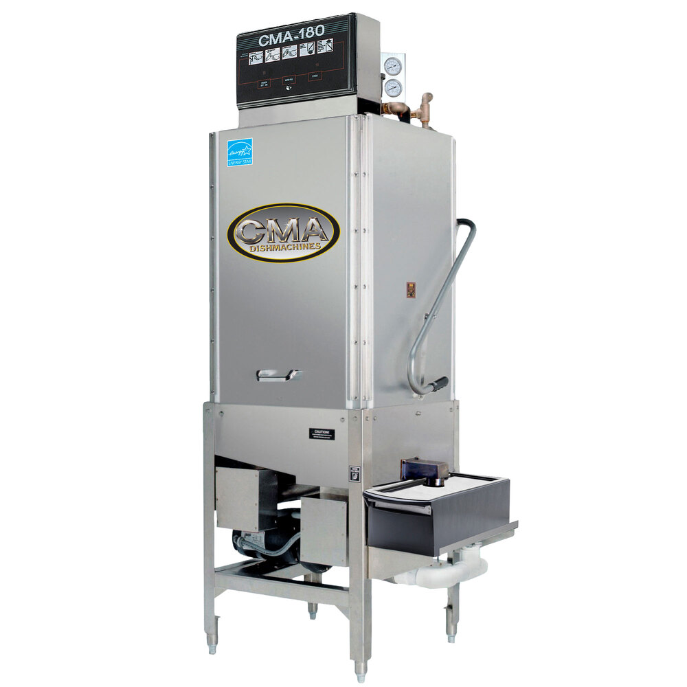 CMA Dishmachines CMA180TBS Single Rack High Temperature Straight Tall