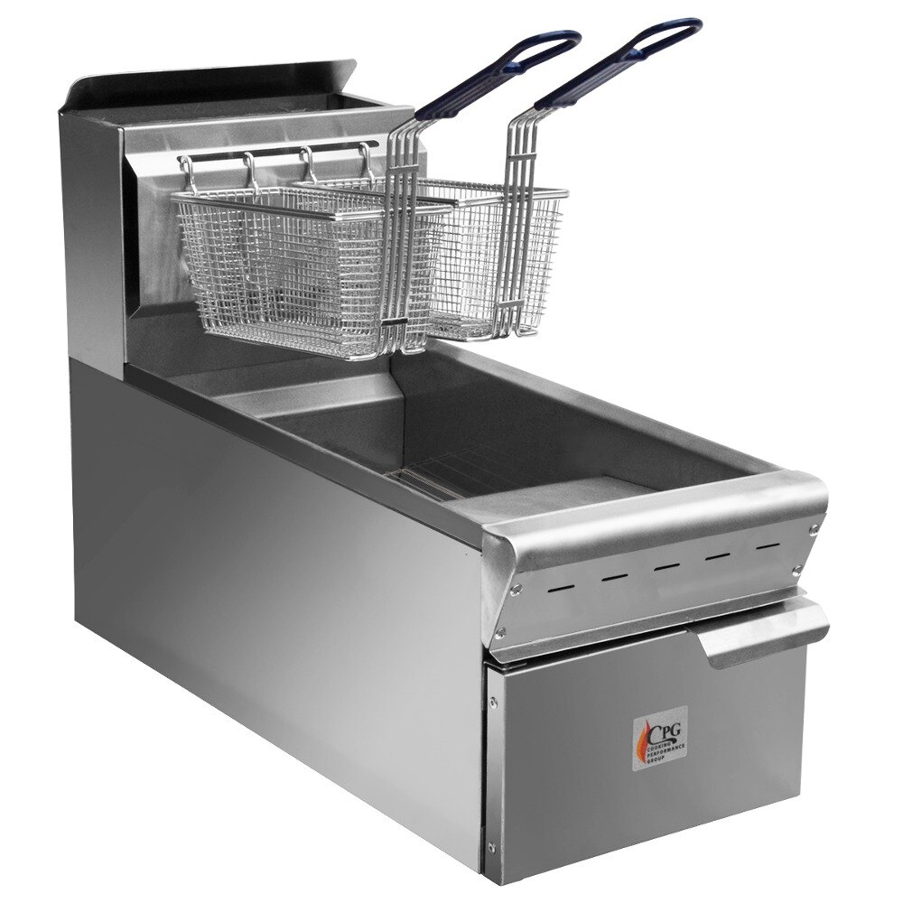 Cooking Performance Group CPGF15C 15 lb. Countertop Fryer 40,000 BTU