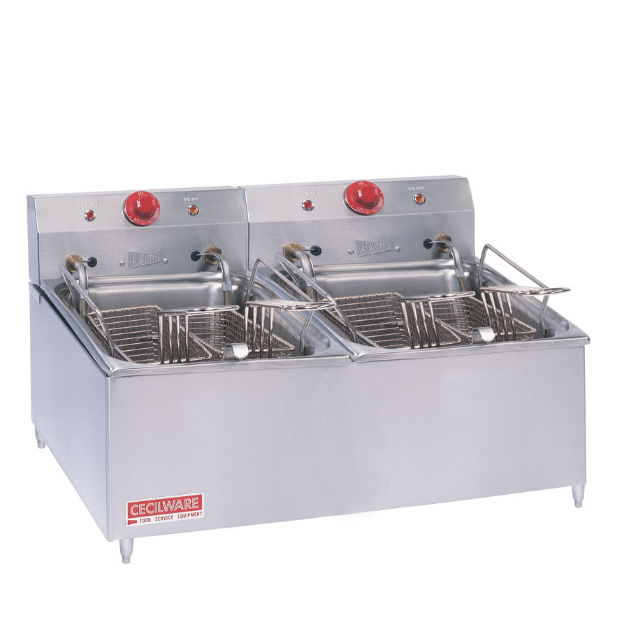 Cecilware ELT500 Double Stainless Steel Commercial Countertop Electric