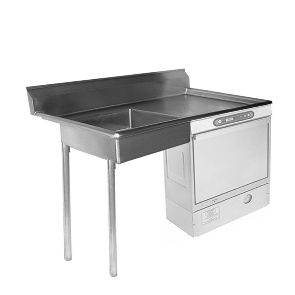 Regency 16 Gauge 72" Soiled / Dirty Under Counter Dish Table