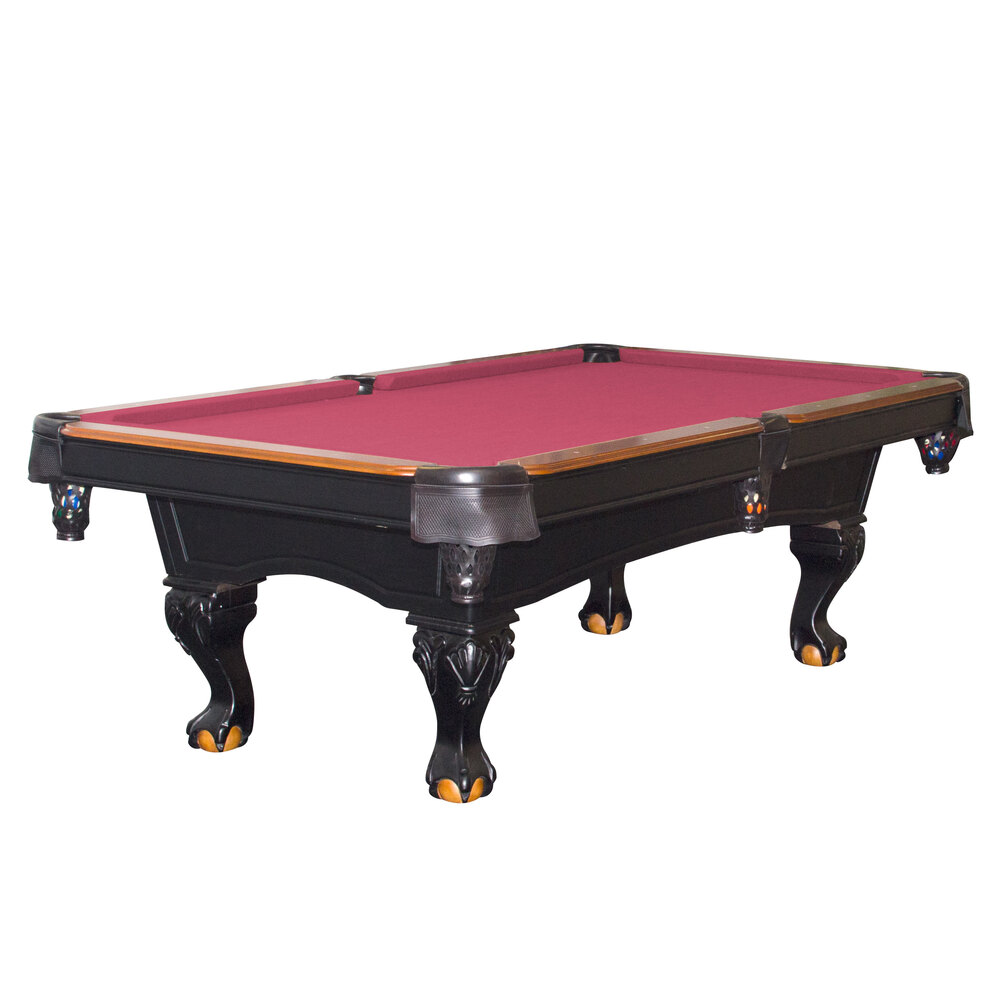  Fats MFT801 Covington Maroon Billiard/Pool Table with Accessories  8