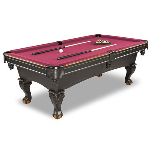  Fats MFT801 Covington Maroon Billiard/Pool Table with Accessories  8
