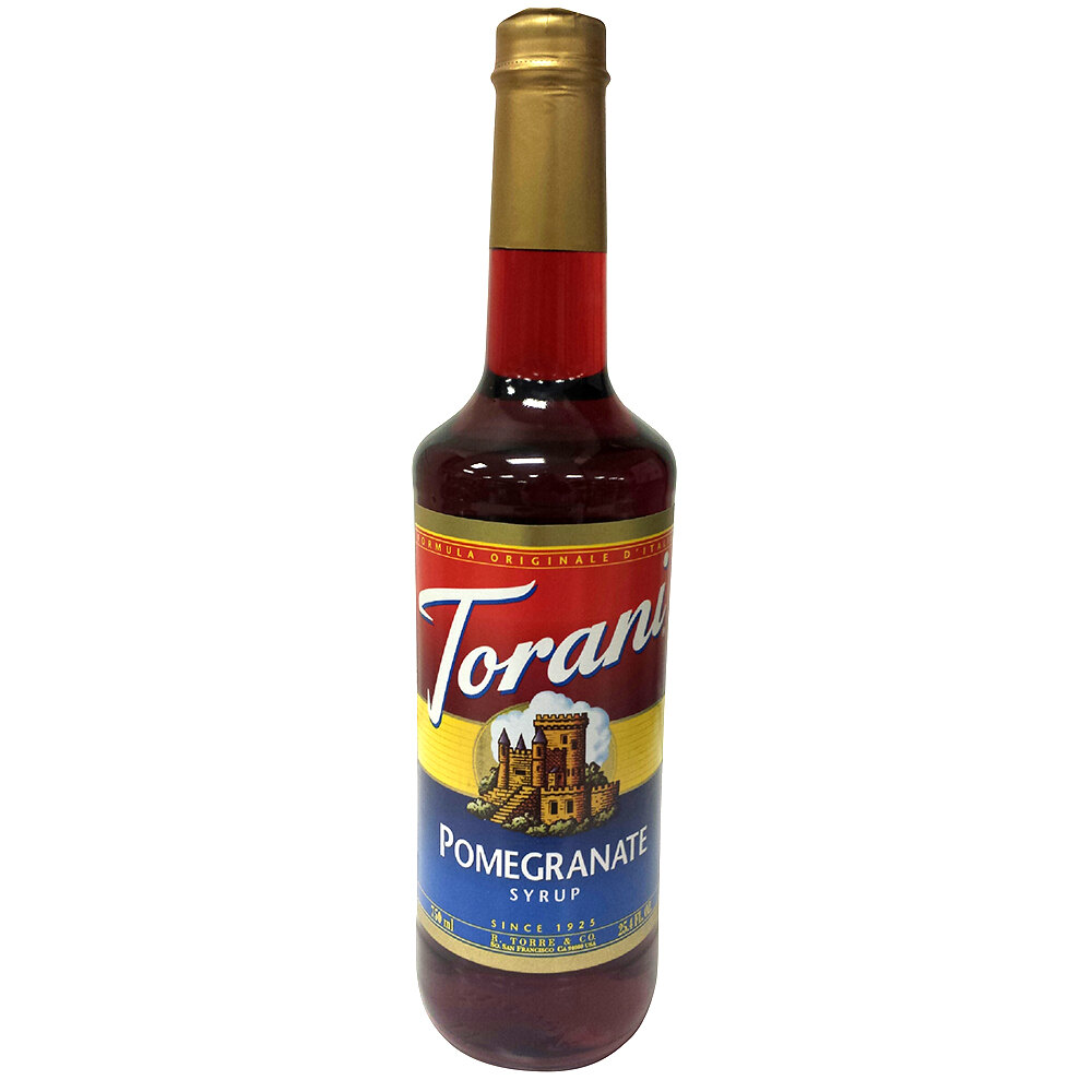 Torani 750 mL Pomegranate Flavoring Syrup