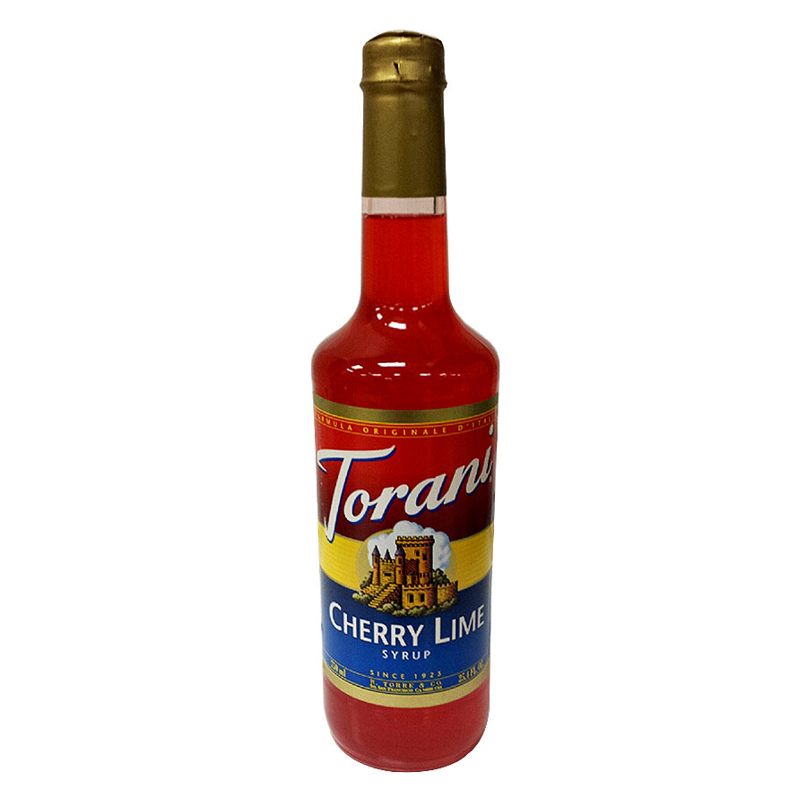 Torani 750 mL Cherry Lime Flavoring Syrup