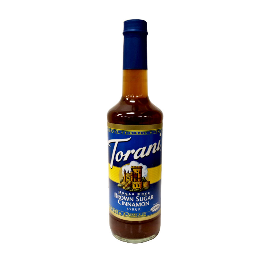 Torani 750 mL Sugar Free Brown Sugar Cinnamon Flavoring Syrup