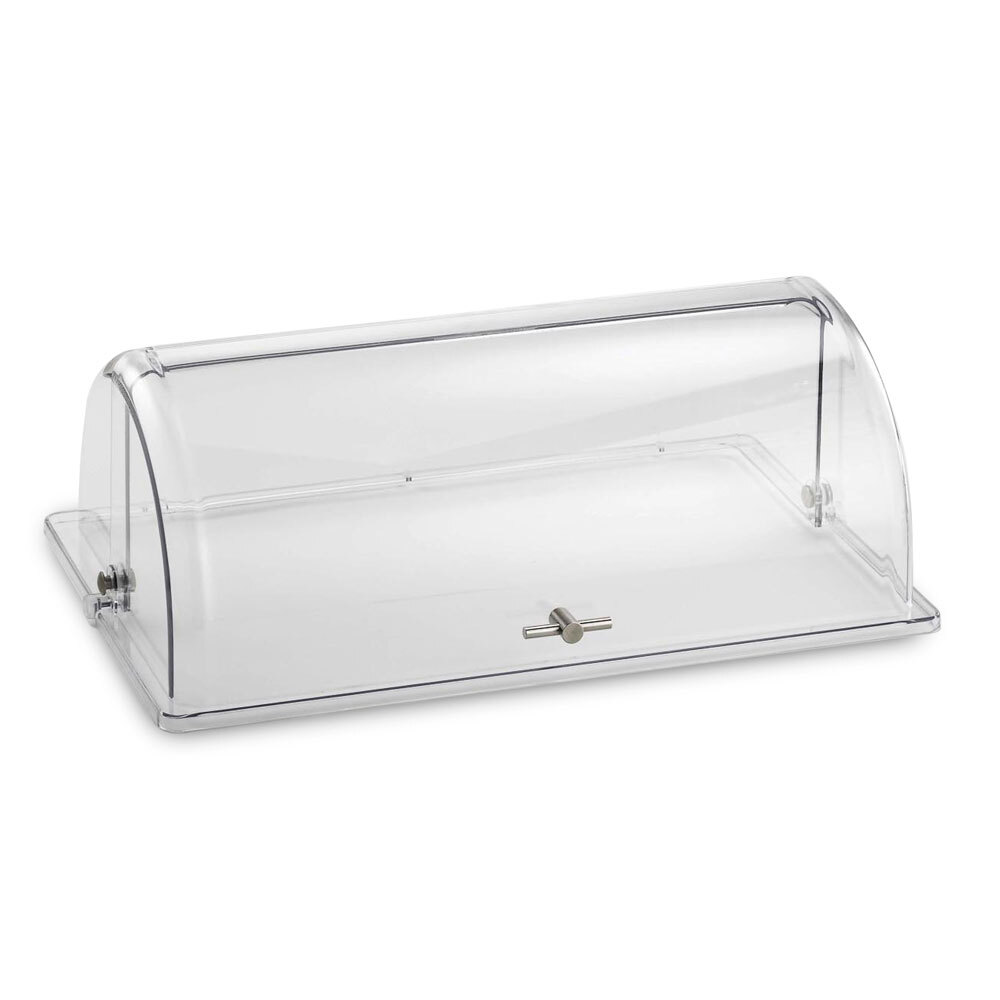 Tablecraft PC1 Rectangular Polycarbonate Roll Top Lid 21 1 2 X 13 1 