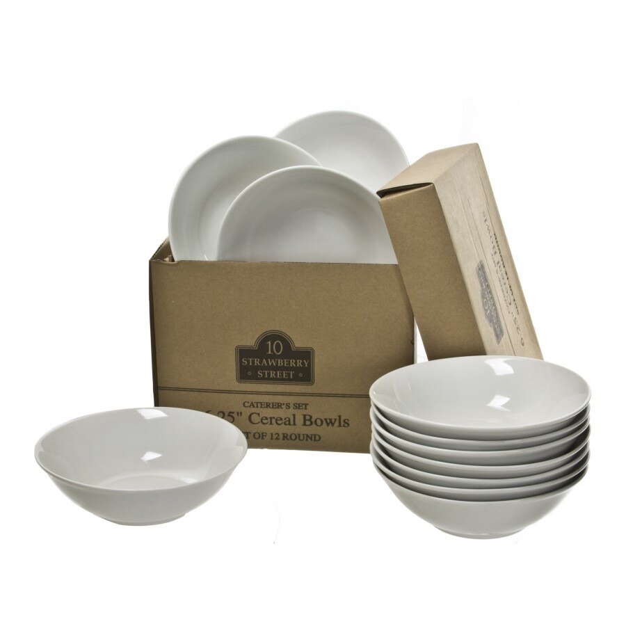 10 Strawberry Street CATERING12(BOWL) Catering Packs Set of 12 Round 6