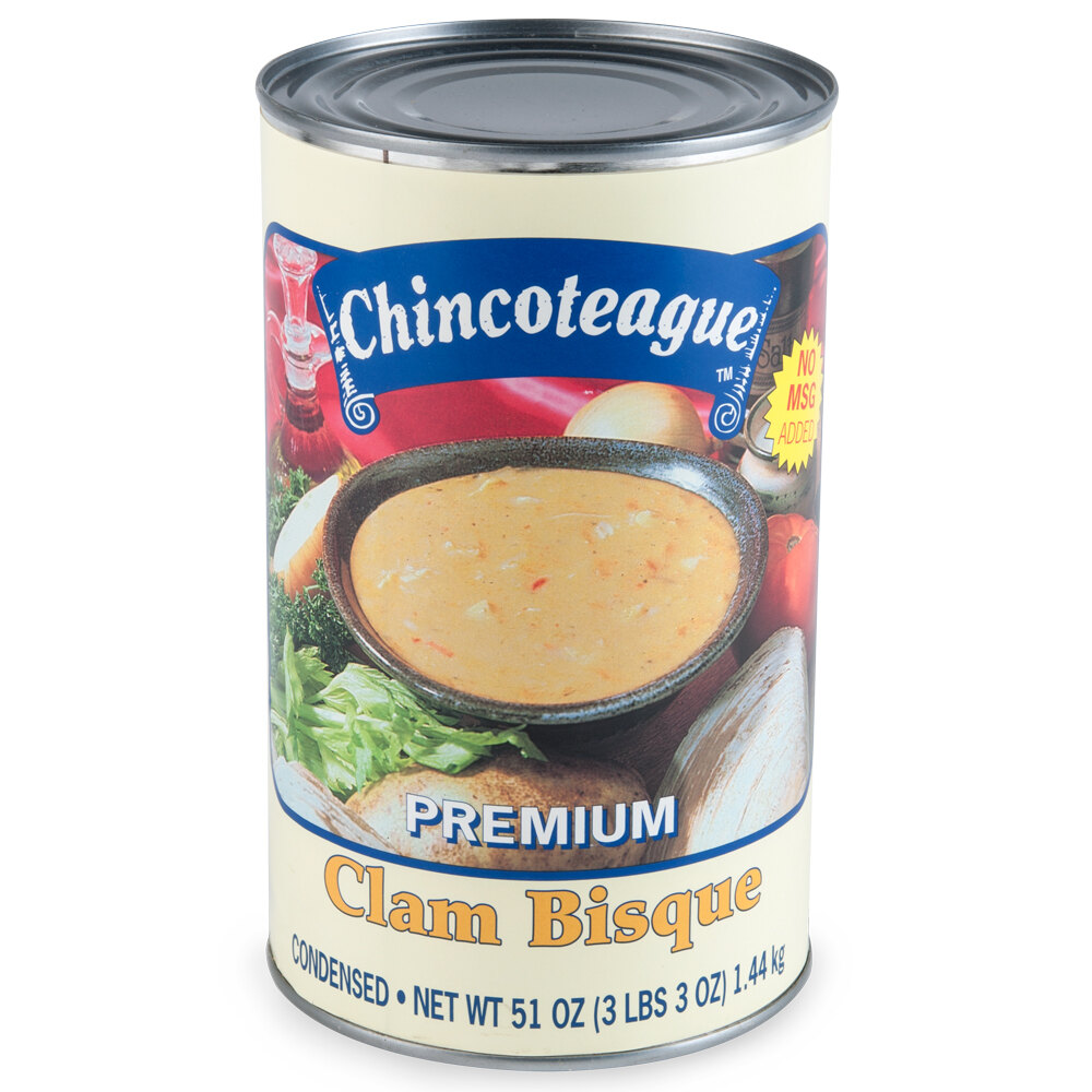Chincoteague Condensed Clam Bisque 51 oz. Can