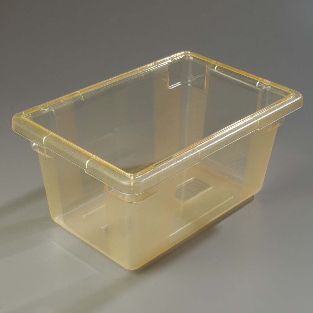 Carlisle 10612C22 StorPlus Yellow Food Storage Box 18" x 12" x 9"