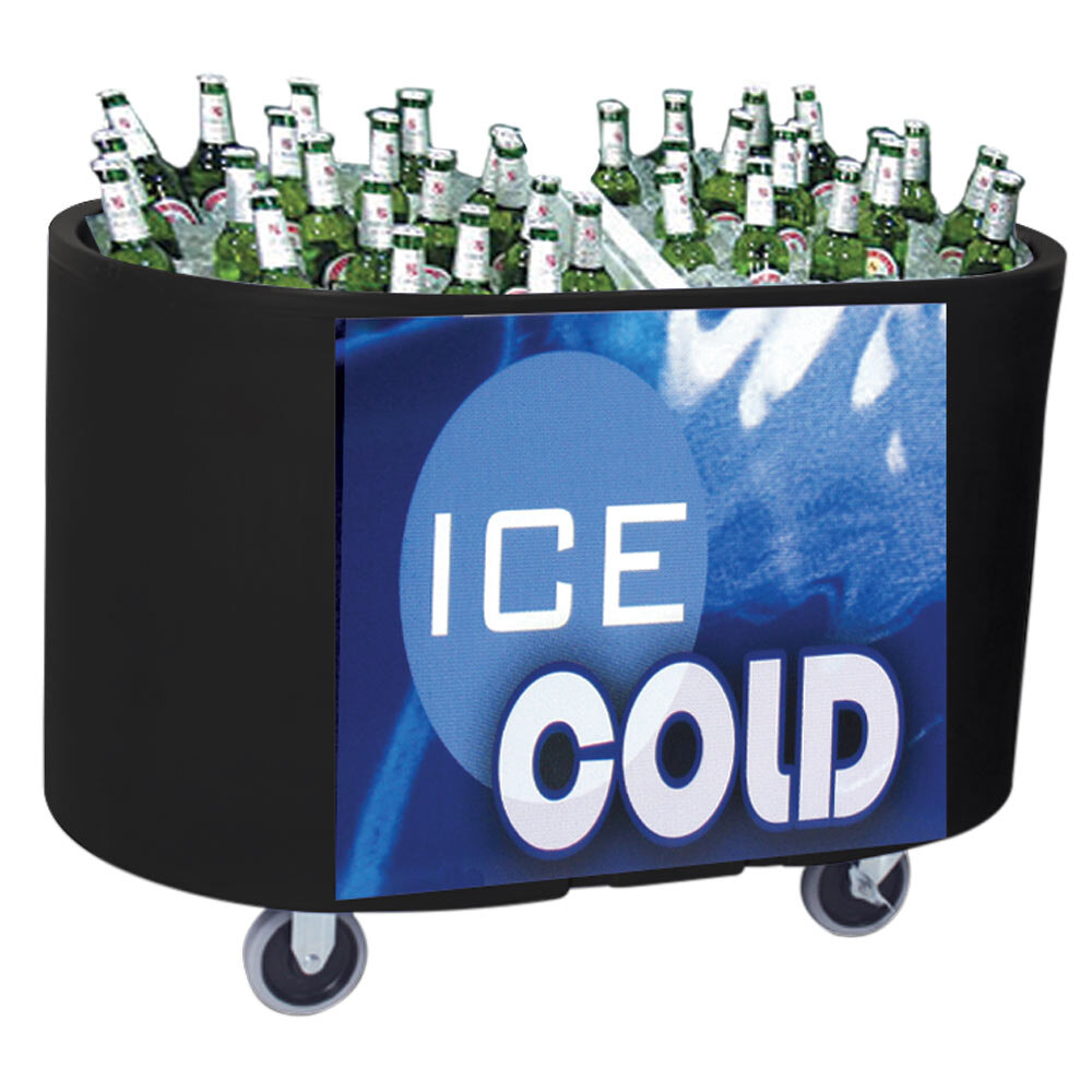 Black Texas Tanker 1060 Portable Insulated Ice Bin / Beverage Cooler