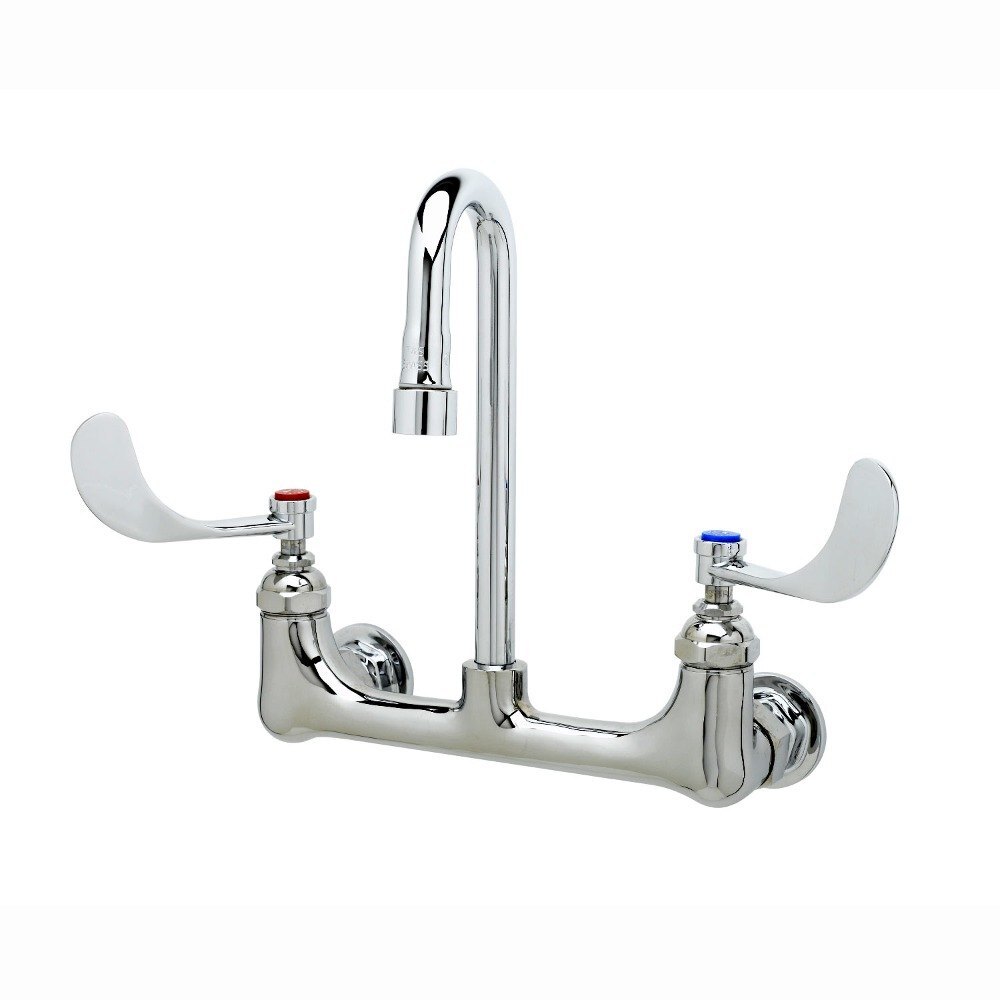 T&S B0230132XACR Wall Mounted Pantry Faucet with 8" Adjustable