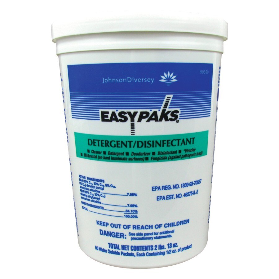 Diversey 5412135 Easy Paks 0.5 oz. Detergent / Disinfectant Packet