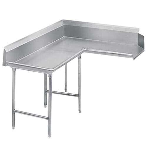 Left Table Advance Tabco DTCK7048 Standard 4' Stainless Steel Korner