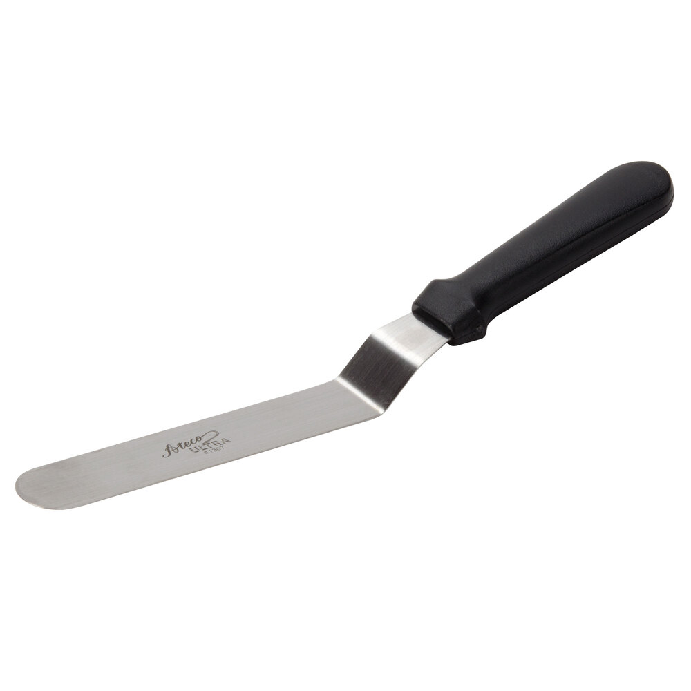 Ateco 1307 Medium Size Offset Baker's Spatula with 7 3/4" Blade (August