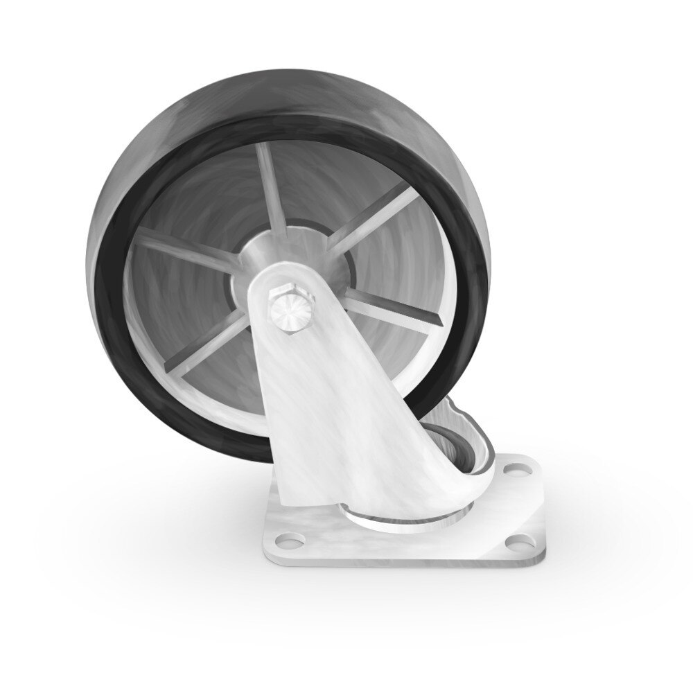 Advance Tabco RA60 Heavy Duty 5" Pan Truck Stem Caster