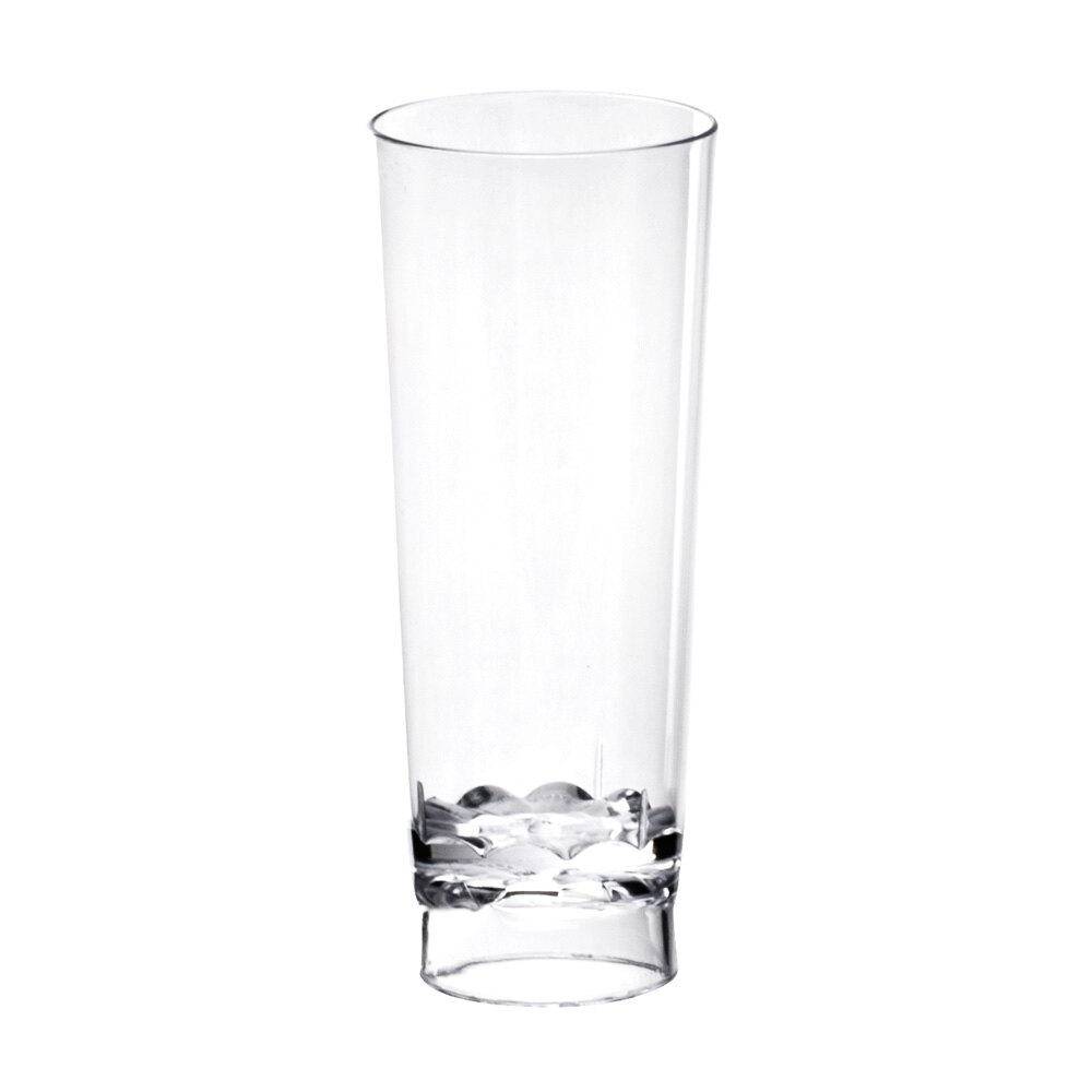 Fineline Tiny Temptations 6413CL 2 oz. Tiny Barware Clear Cordial Plastic Shot Glass 10 / Pack