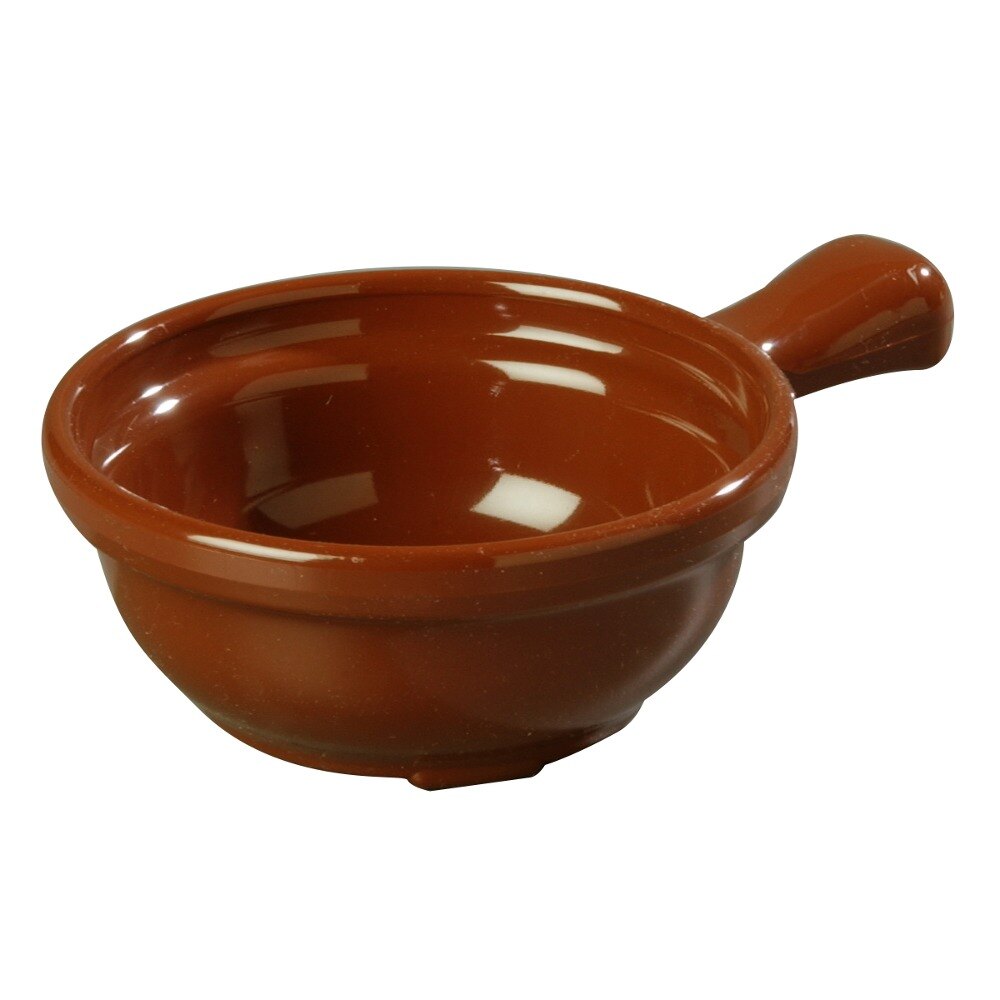 Carlisle 700628 Lenox Brown 8 oz. Handled Soup Bowl 24/Case