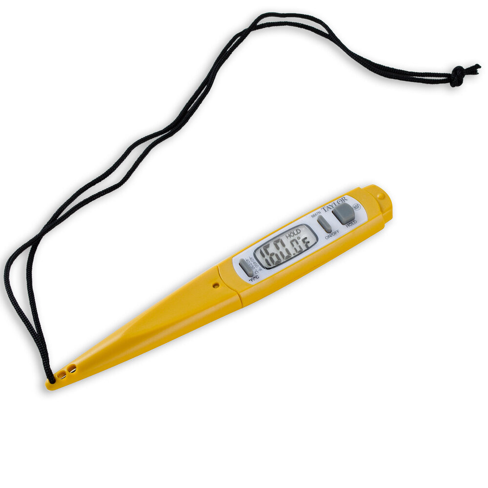 Taylor 9877FDA 3" Waterproof Digital Pen Thermometer with 1.5mm