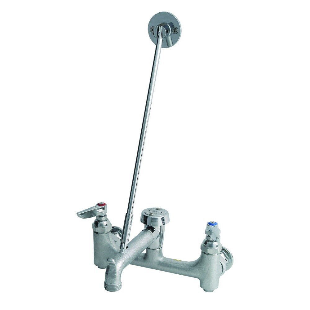 BA-0665-BSTR Rough Chrome Mop Sink Faucet with 8