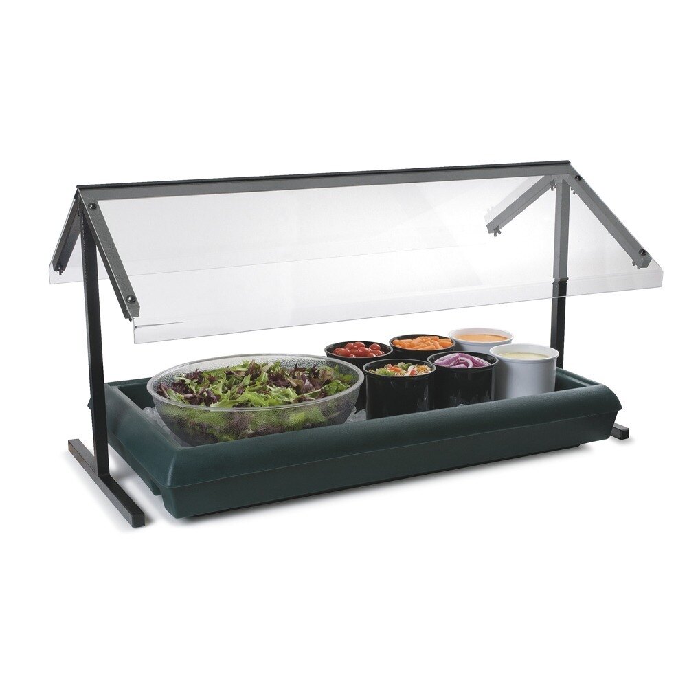 Carlisle 971003 48" x 29 1/8" x 14 1/2" Black Standard Double Sneeze