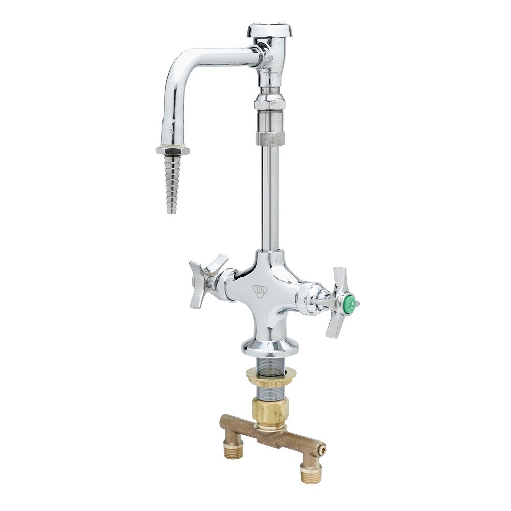T&S BL570009 Deck Mounted Laboratory Faucet with Flex Inlets, 5 11/16