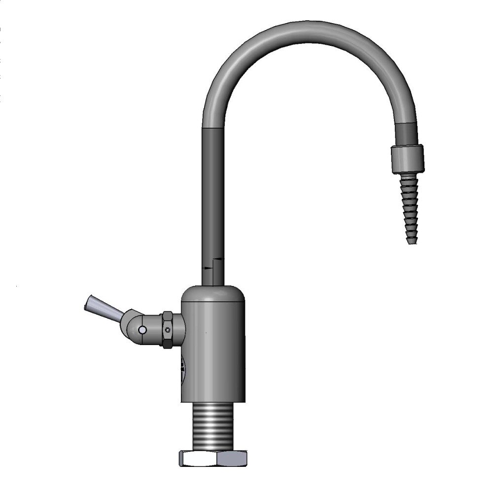 02 Gray Deck Mount PVC Single Ledge Distilled / Deionized Water Faucet ...