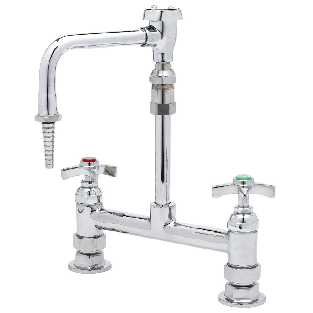 T&S BL571509 Deck Mount Mixing Faucet with 8" Adjustable Centers, 11