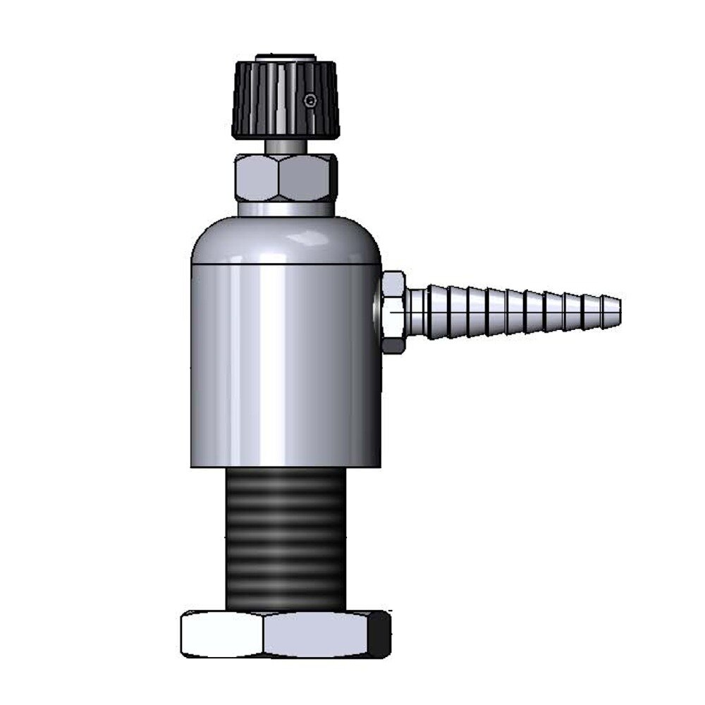 T&S BL950601 Gray Deck Mount PVC Single Ledge Distilled / Deionized