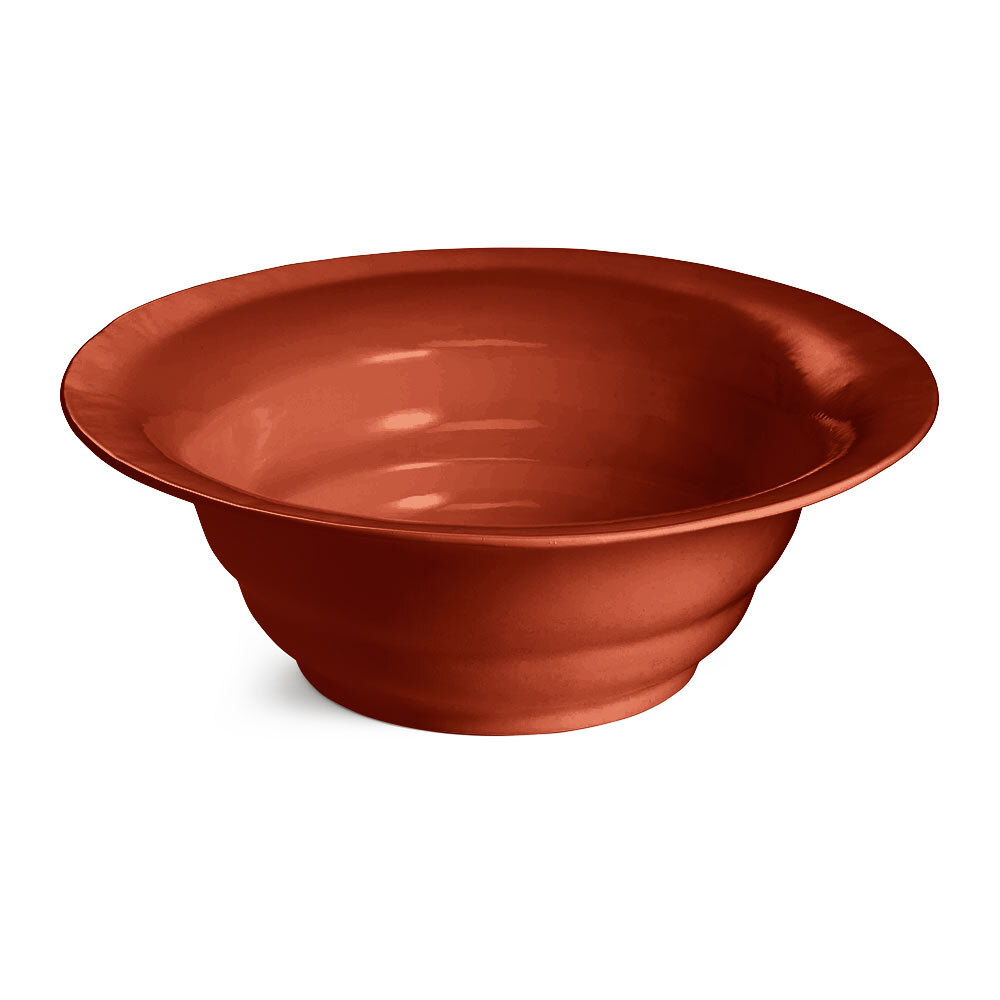 Tablecraft CW3100CP 7.5 Qt. Copper Cast Aluminum Wide Rim Salad Bowl